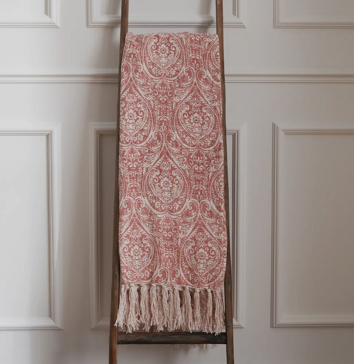 Durelle Printed Throw in Coral