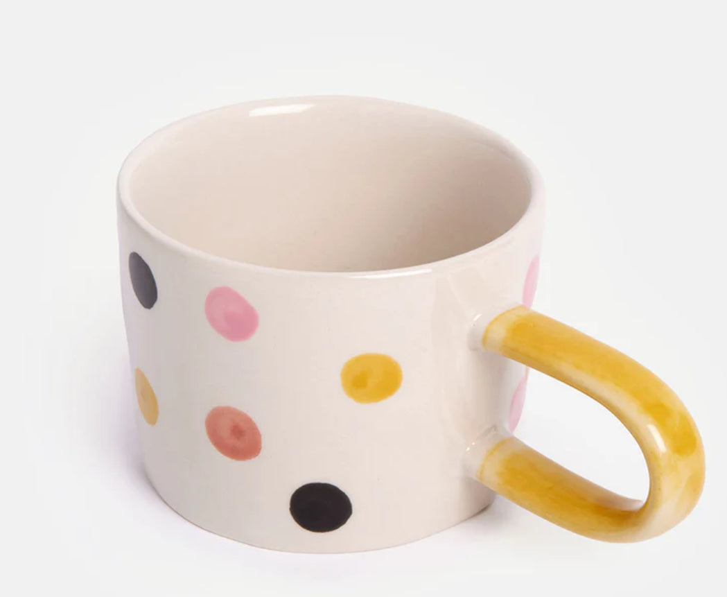 Caroline Gardner Multi Spot Handpainted Mug