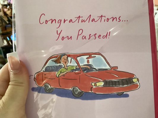 Congratulations you passed pink - huxters card