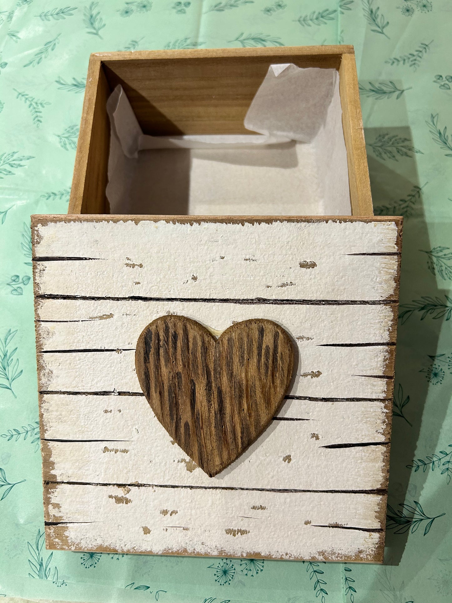 Wooden Heart Box - Large