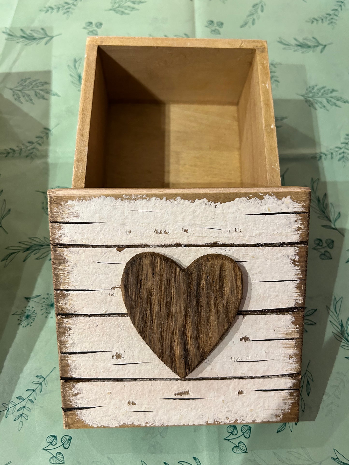Wooden Heart Box - medium