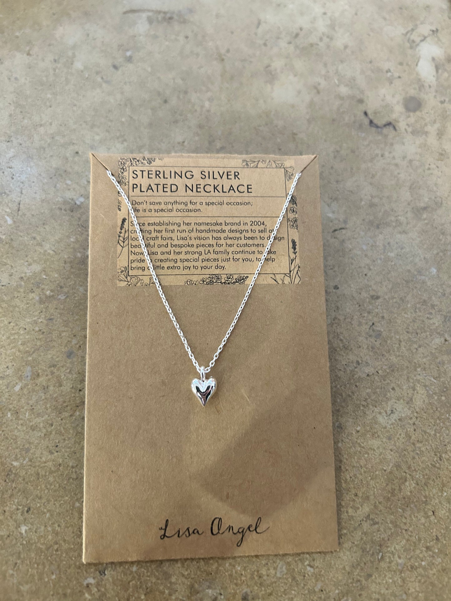 Silver Tiny Heart Pendent