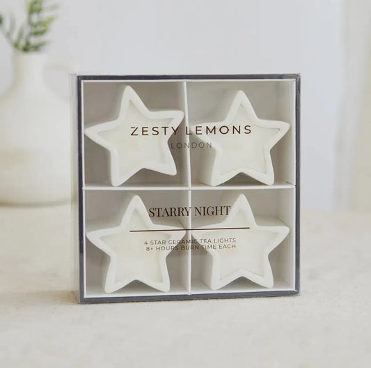 Star Tea Lights - Starry Night (4 pack)