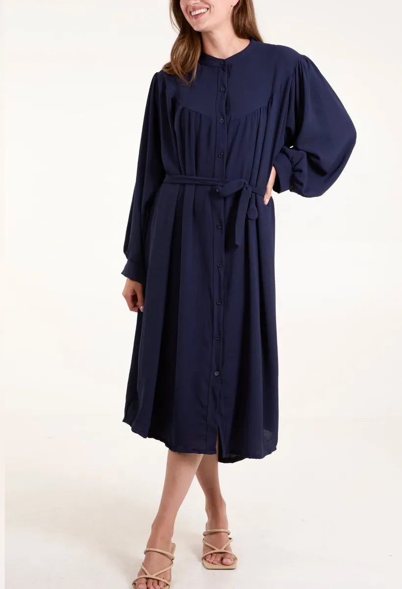 Chloe Midi Shirt Dress -One Size - 12 - 18