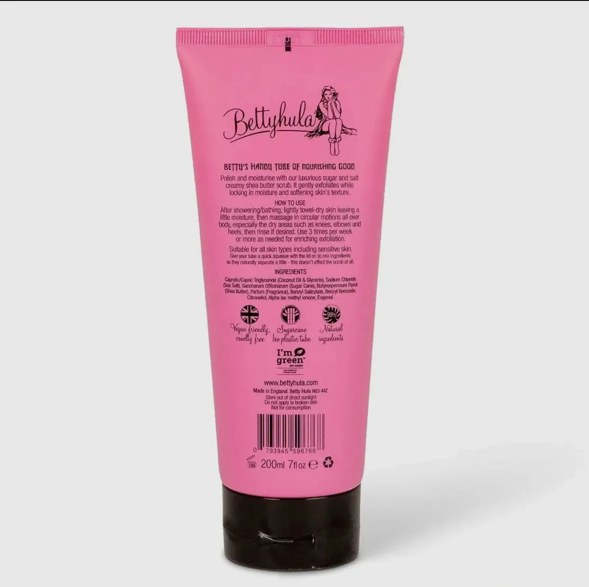 BettyHula- Rum & blackcurrant body scrub