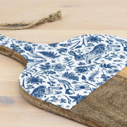 Blue Hare Wooden Chopping Board