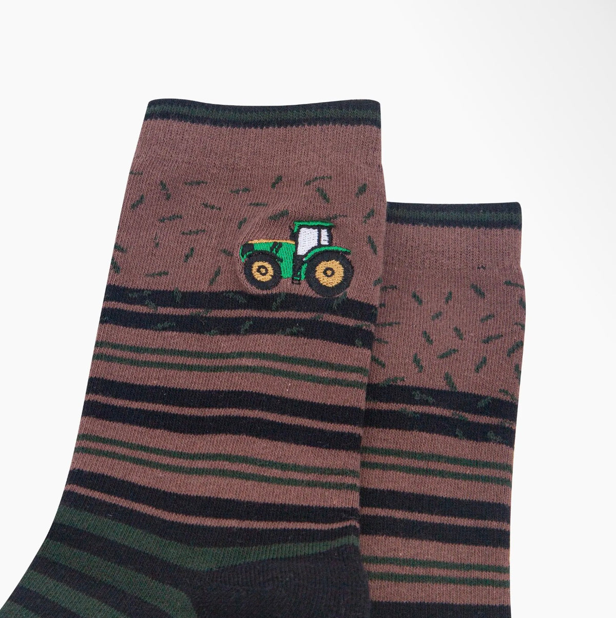 Men’s Tractor Combed Cotton Embroidered Socks