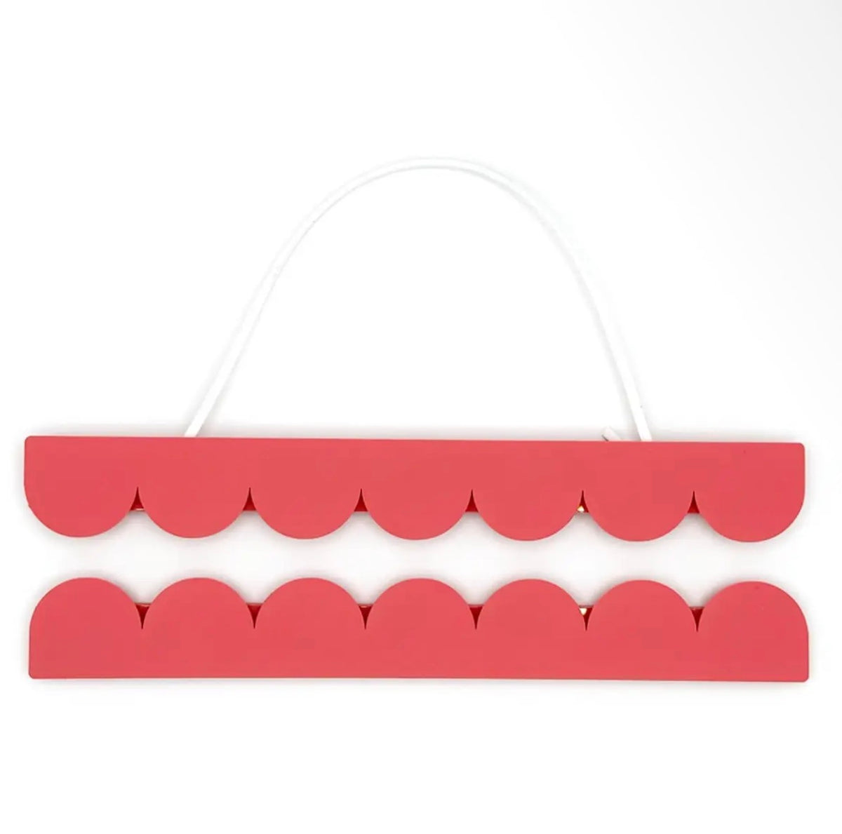 A4 Scallop Raspberry Acrylic Magnetic Print hanger