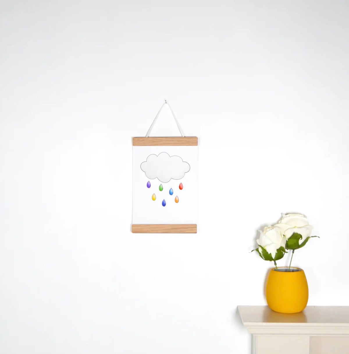 A4 Magnetic Picture Hangers - Maple