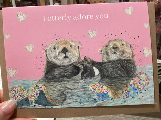 I otterly adore you - Jen Winnett Card