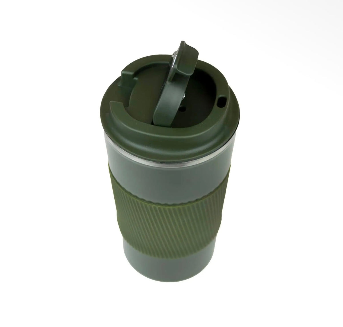 Travel Mug with Temperature Display – 500ml, Forest Green