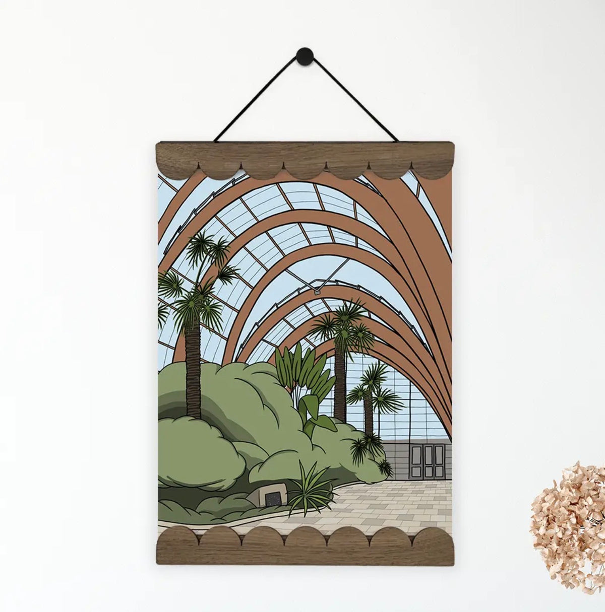 A4 Magnetic Picture Hangers - Walnut