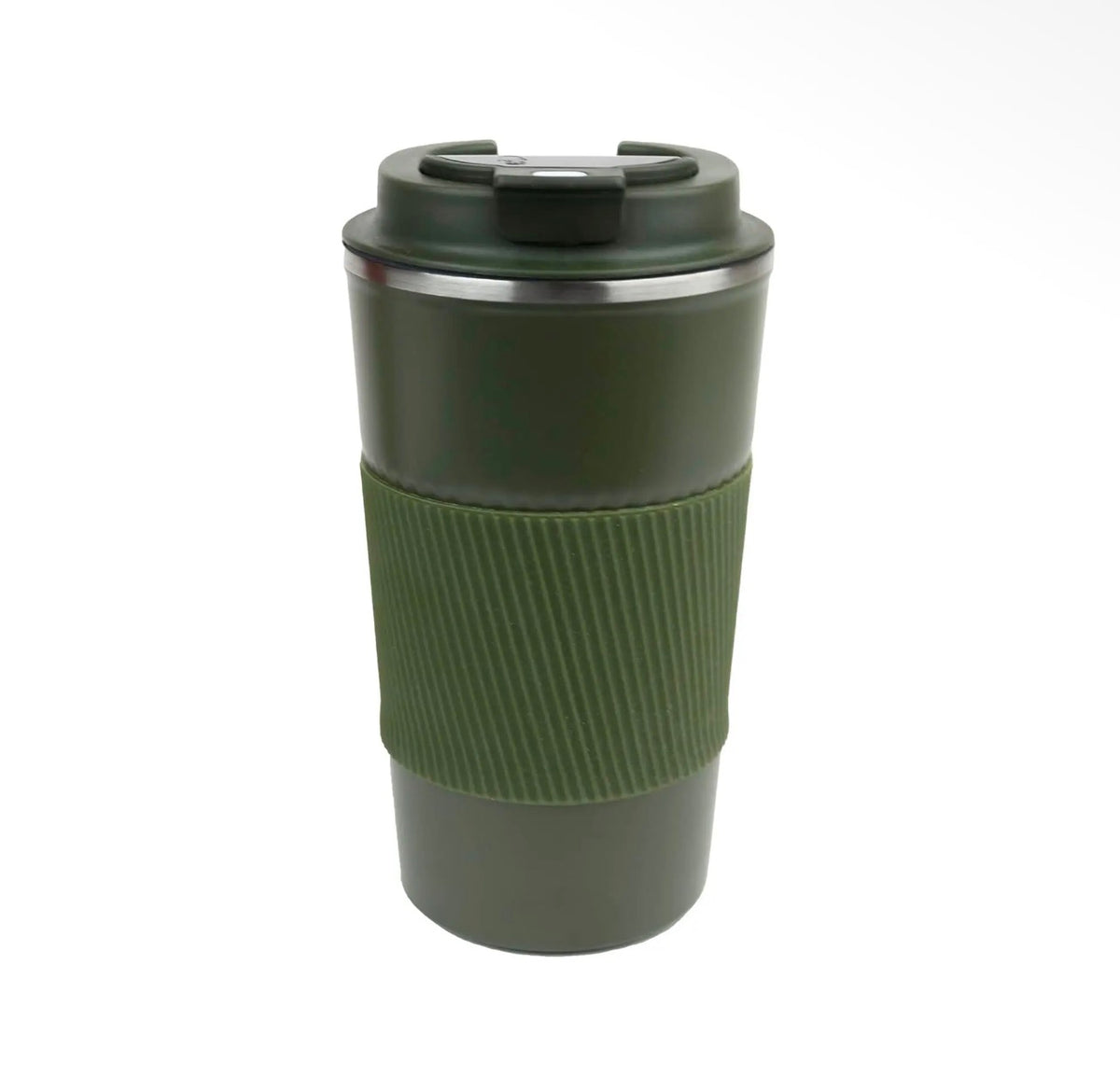 Travel Mug with Temperature Display – 500ml, Forest Green