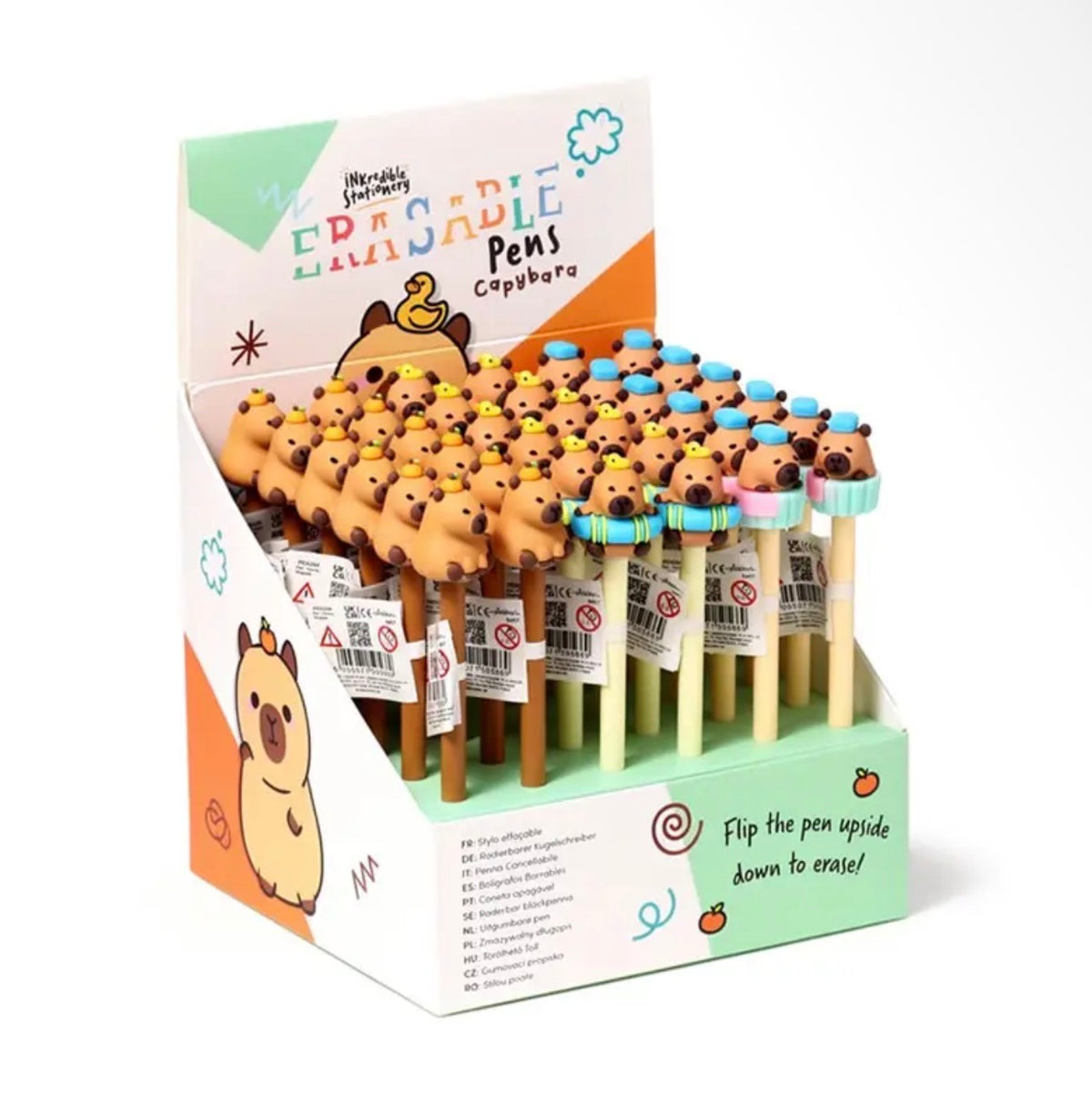 Capybara erasable pens