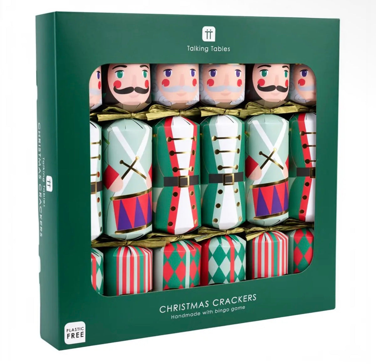 Nutcracker Christmas Crackers 6 Pack with Bingo Game – Plastic Free