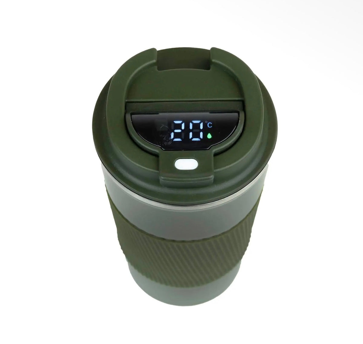 Travel Mug with Temperature Display – 500ml, Forest Green