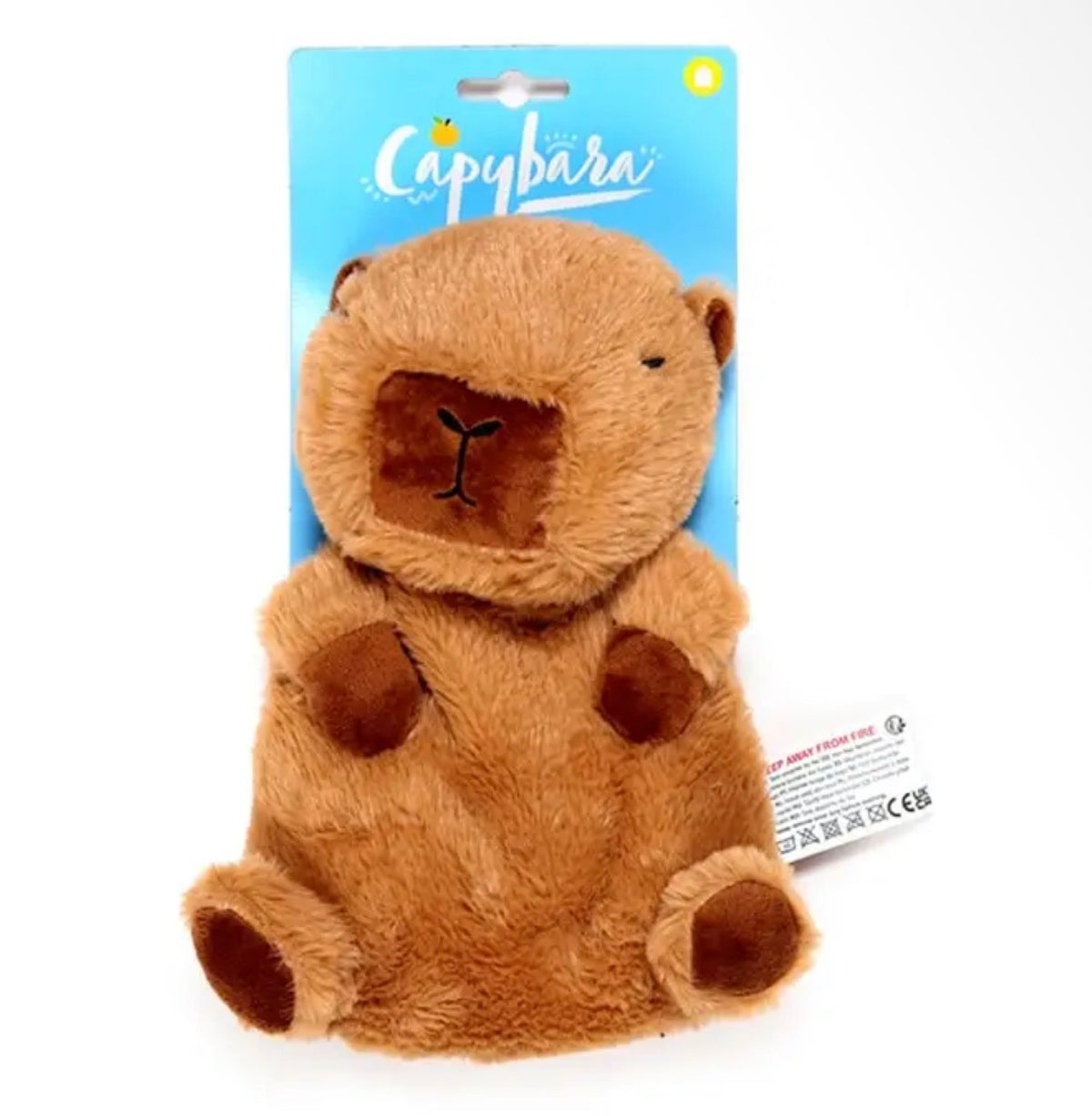 Capybara microwaveable plush lavender heat pack