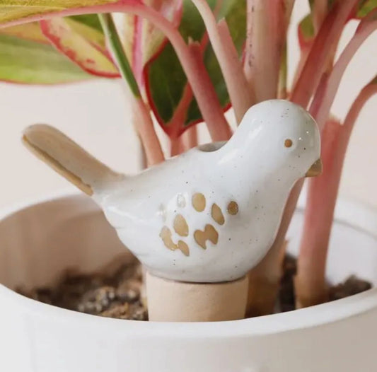 Ceramic Bird Plant Watering Stake
